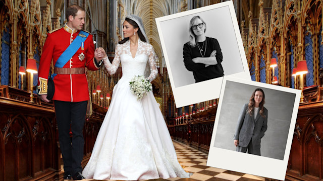 Princess Kate's wedding dress designer Sarah Burton is now in charge of Givenchy - the brand that designed Meghan's wedding dress