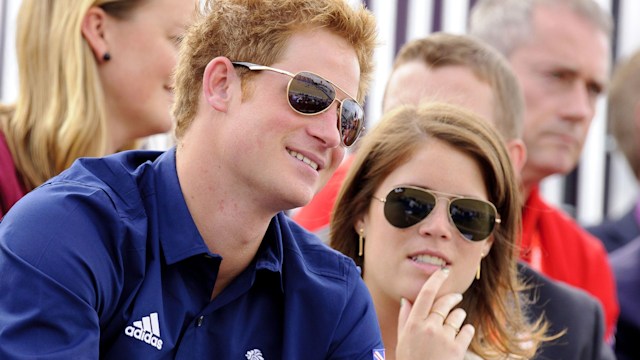 Prince Harry and Princess Eugenie in sunglasses