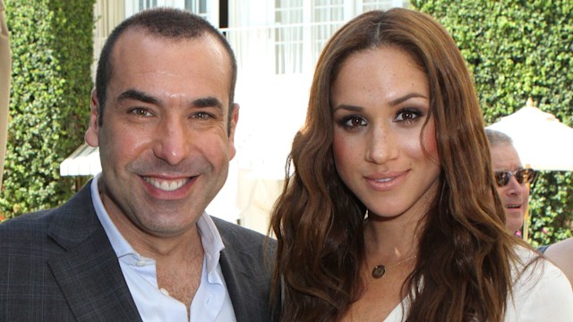 Rick Hoffman and Meghan Markle