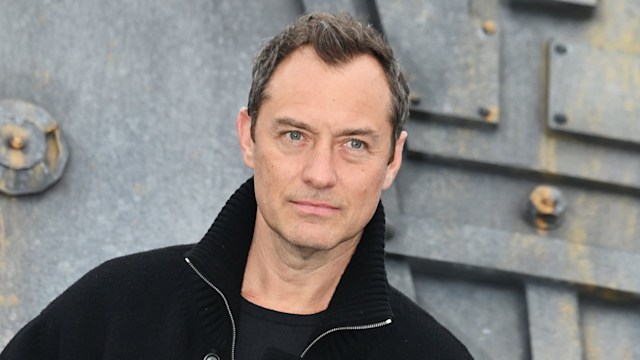 Jude Law attends the London Photocall for "Star Wars: Skeleton Crew" in Trafalgar Square on November 21, 2024 in London, England