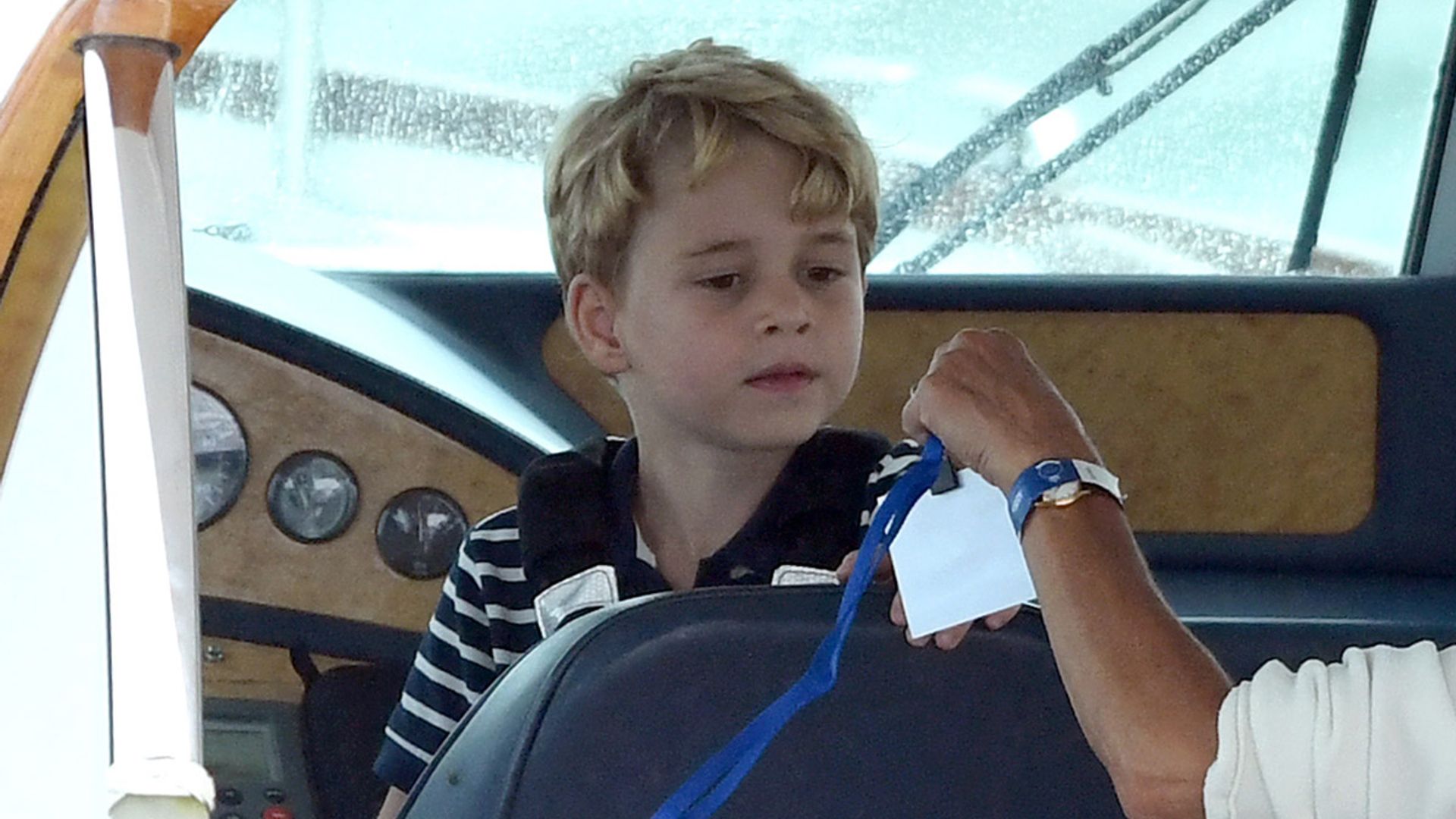 prince george in boat