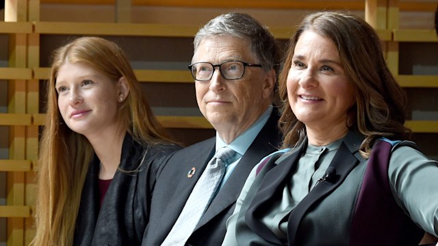 Phoebe Adele Gates, Bill Gates, and Melinda Gates attend the Goalkeepers 2017, at Jazz at Lincoln Center on September 20, 2017 in New York City.  Goalkeepers is organized by the Bill & Melinda Gates Foundation to highlight progress against global poverty and disease, showcase solutions to help advance the Sustainable Development Goals (or Global Goals) and foster bold leadership to help accelerate the path to a more prosperous, healthy and just future.