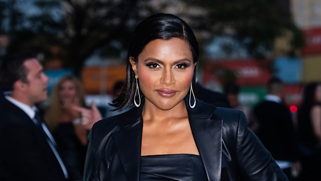 Mindy Kaling attends the Ralph Lauren Fashion show during New York Fashion Week: The Shows at the Brooklyn Navy Yards on September 08, 2023 in New York City.