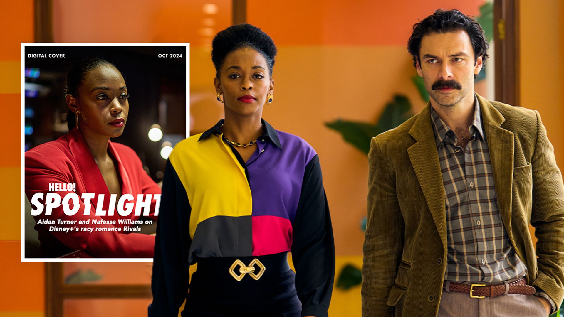 Nafessa Williams and Aidan Turner in Rivals