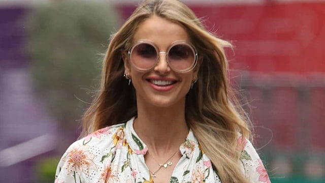 vogue williams floral shirt dress