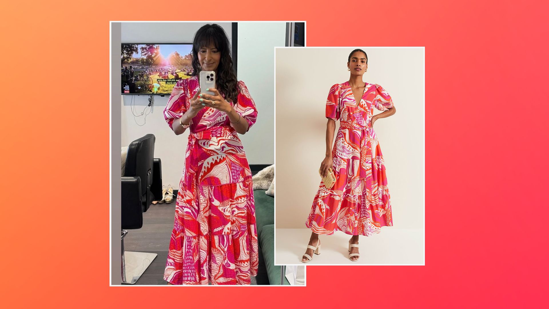 Ranvir Singh has found the most flattering printed wrap dress - and it's selling seriously fast