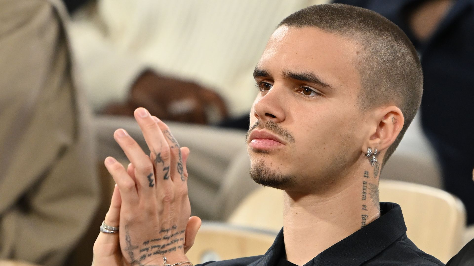 Romeo Beckham is seen at Roland Garros on June 06, 2025 in Paris, France