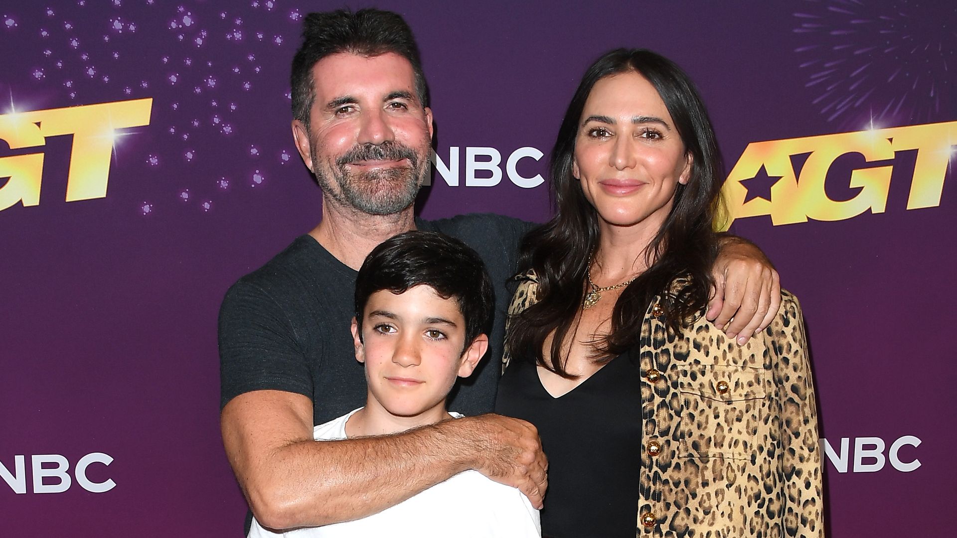 PASADENA, CALIFORNIA - SEPTEMBER 03: Simon Cowell, Eric Cowell and Lauren Silverman arrives at the  "America's Got Talent" Season 19 Quarterfinals 4 Red Carpet at Hotel Dena on September 03, 2024 in Pasadena, California.  (Photo by Steve Granitz/FilmMagic)