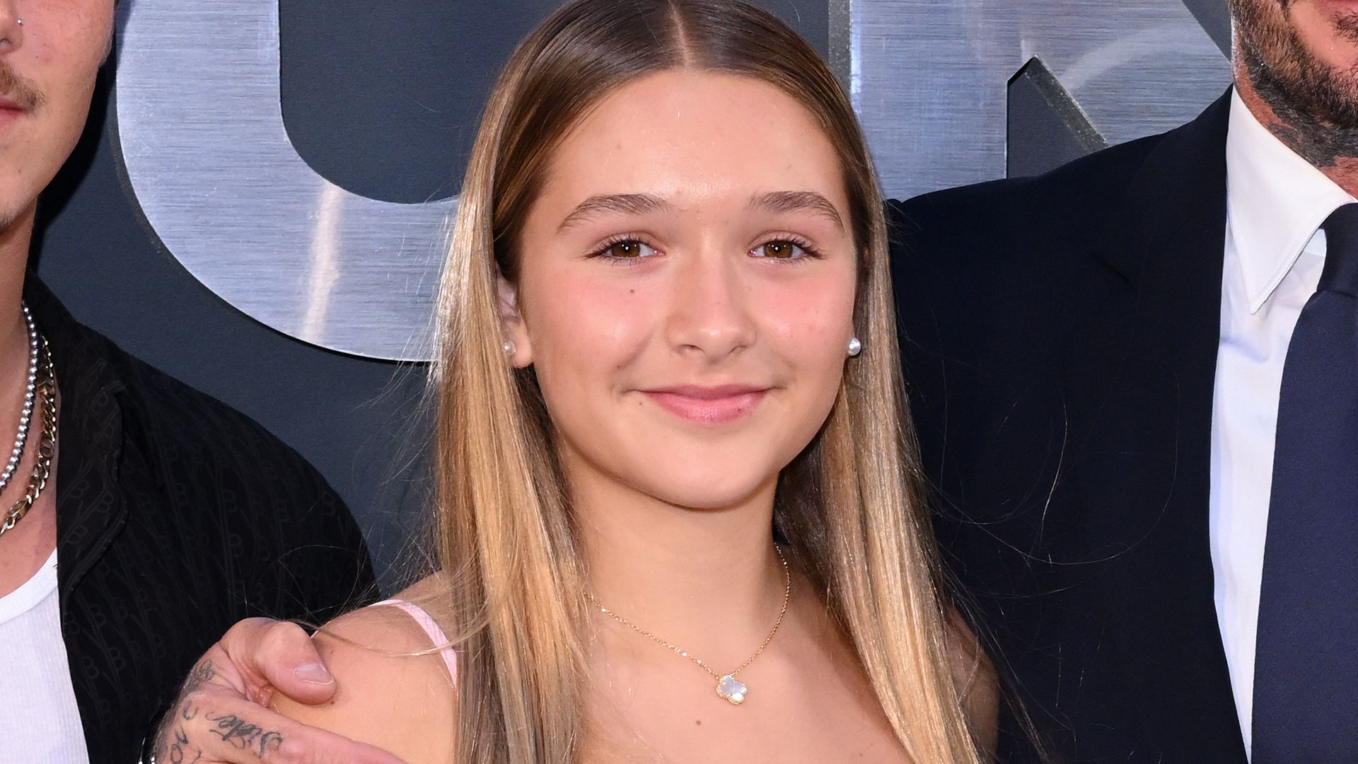  Harper Beckham attends the Netflix 'Beckham' UK Premiere at The Curzon Mayfair on October 03, 2023 in London, England. (Photo by Karwai Tang/WireImage)