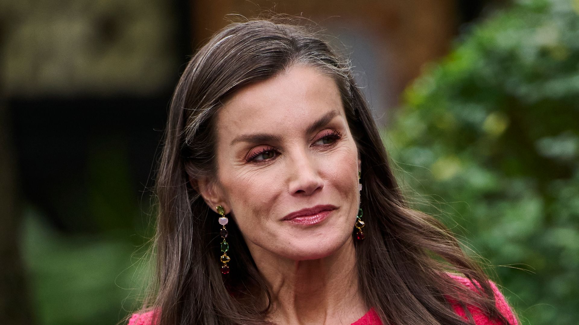 Queen Letizia recycles back-baring dress from 4 years ago - and it's covered in feathers | HELLO!