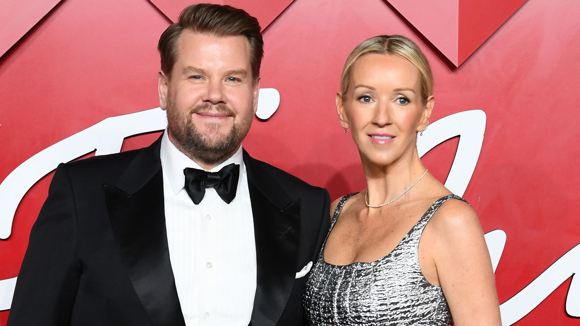 James Corden and Julia Corden attend The Fashion Awards 2024 presented by Pandora at the Royal Albert Hall on December 02, 2024 in London, England
