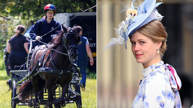 Lady Louise Windsor carriage driving and at Trooping