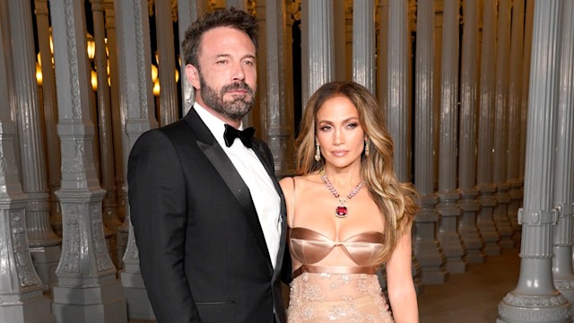 Ben Affleck, wearing Gucci, and Jennifer Lopez, wearing Gucci, attend the 2023 LACMA Art+Film Gala, 