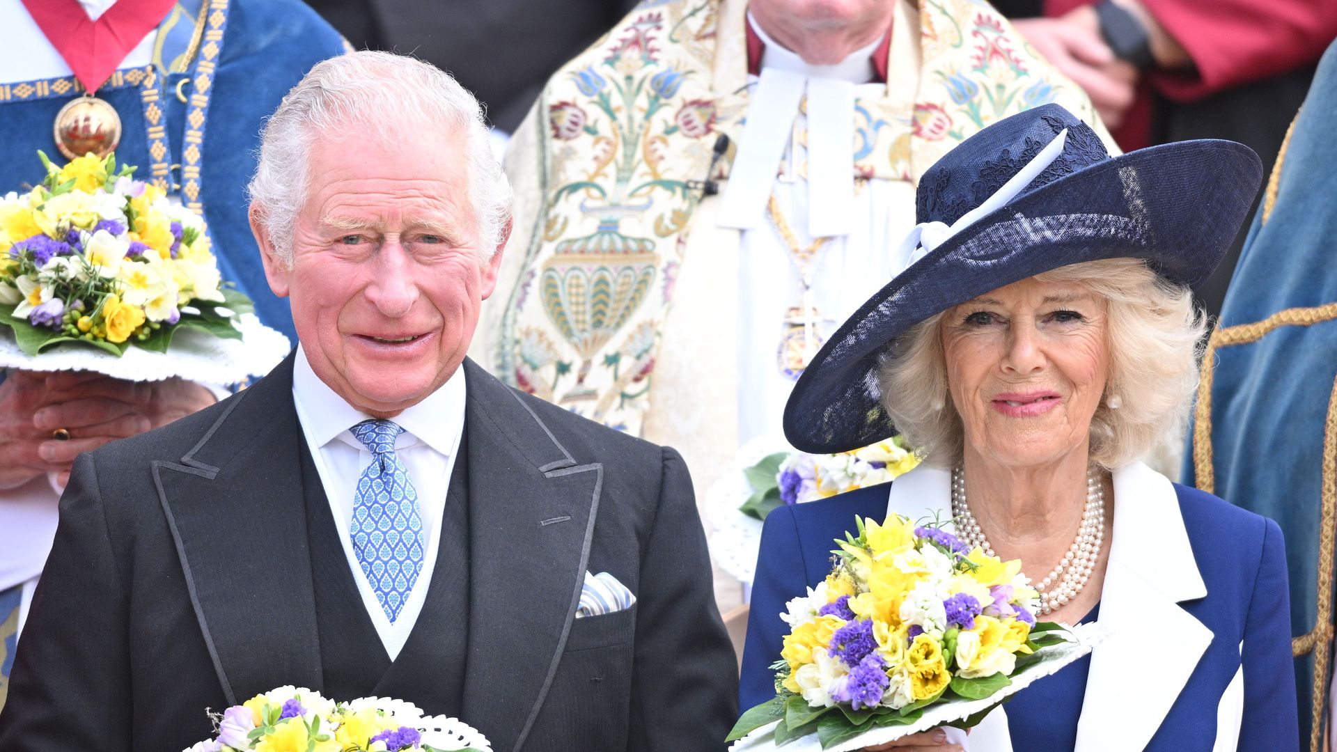 The King and Queen Consort attend the Royal Maundy service at York Minster
