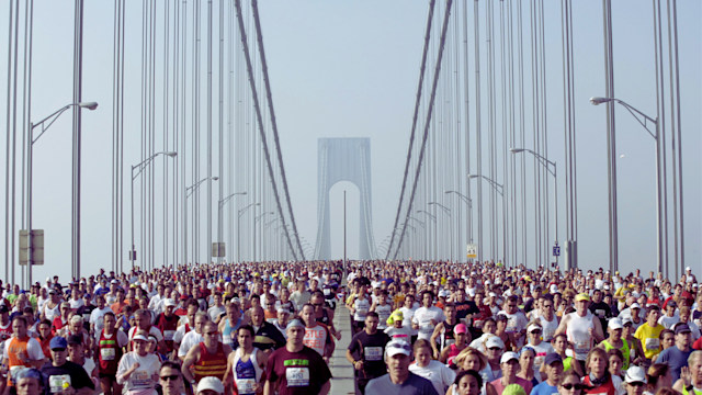 Scene from the New York City Marathon