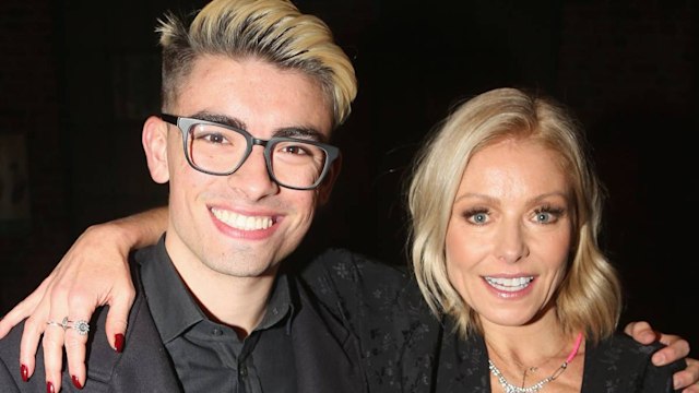 kelly ripa son michael pool photo famous mom