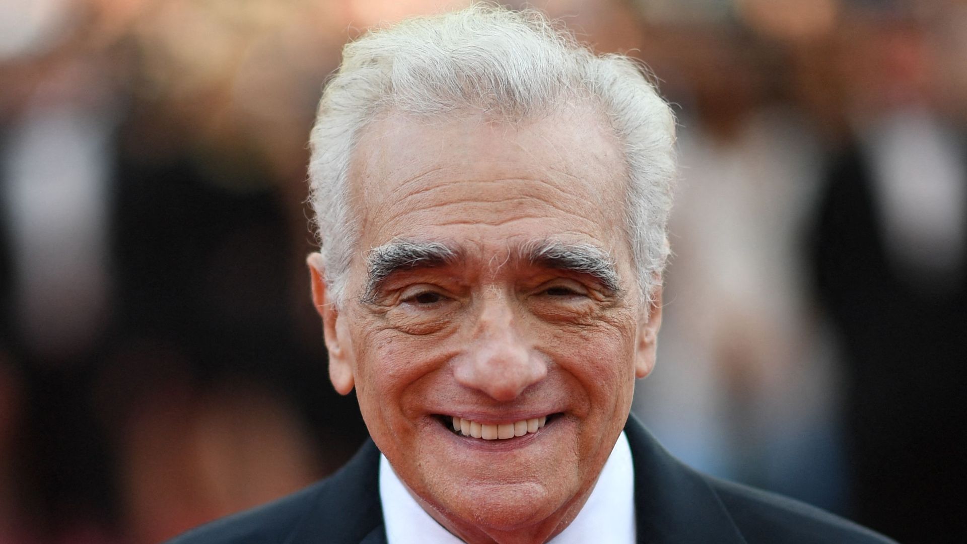 Martin Scorsese in tuxedo on red carpet 
