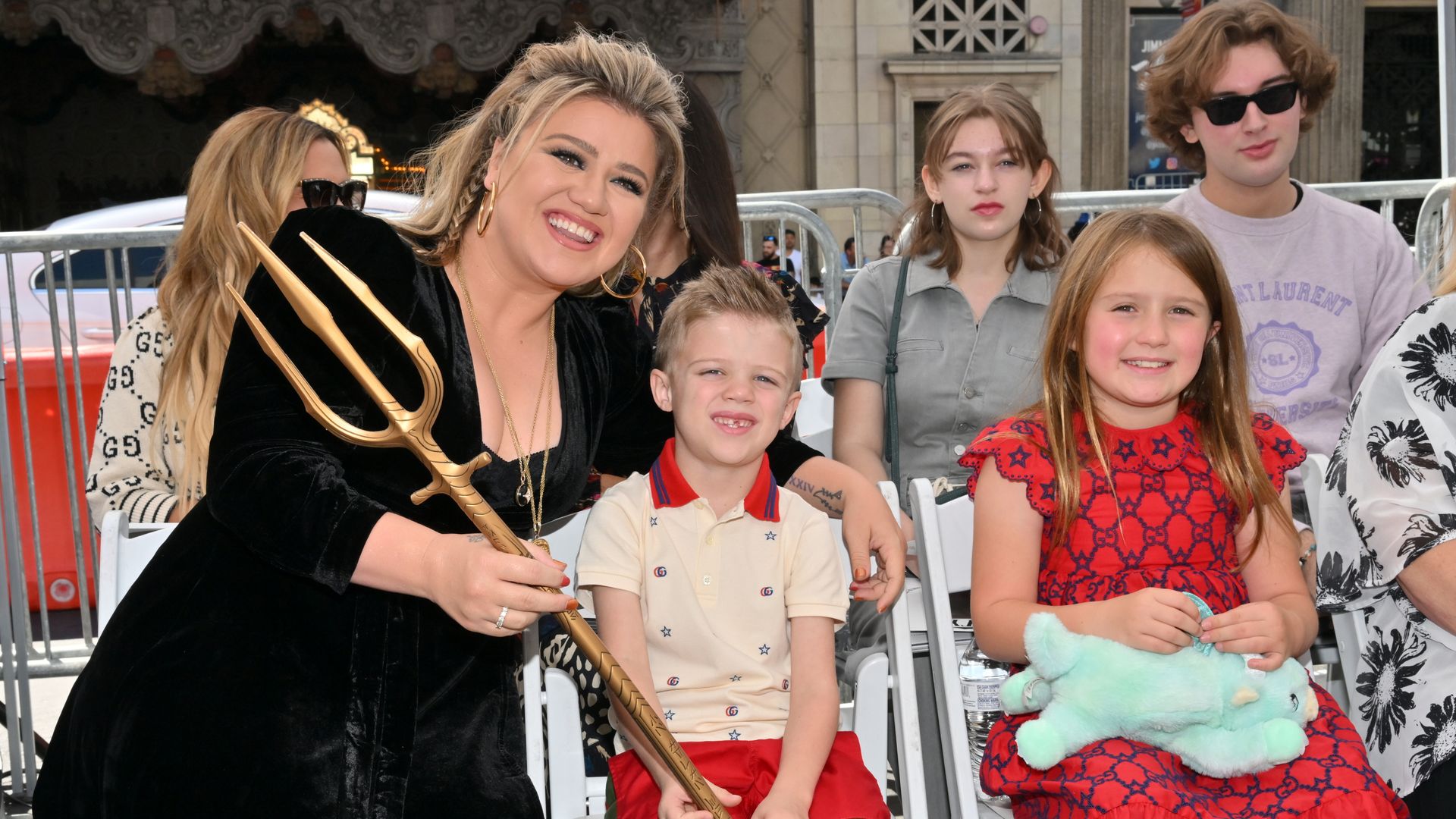 Kelly Clarkson and children Remington Alexander Blackstock and River Rose Blackstock 