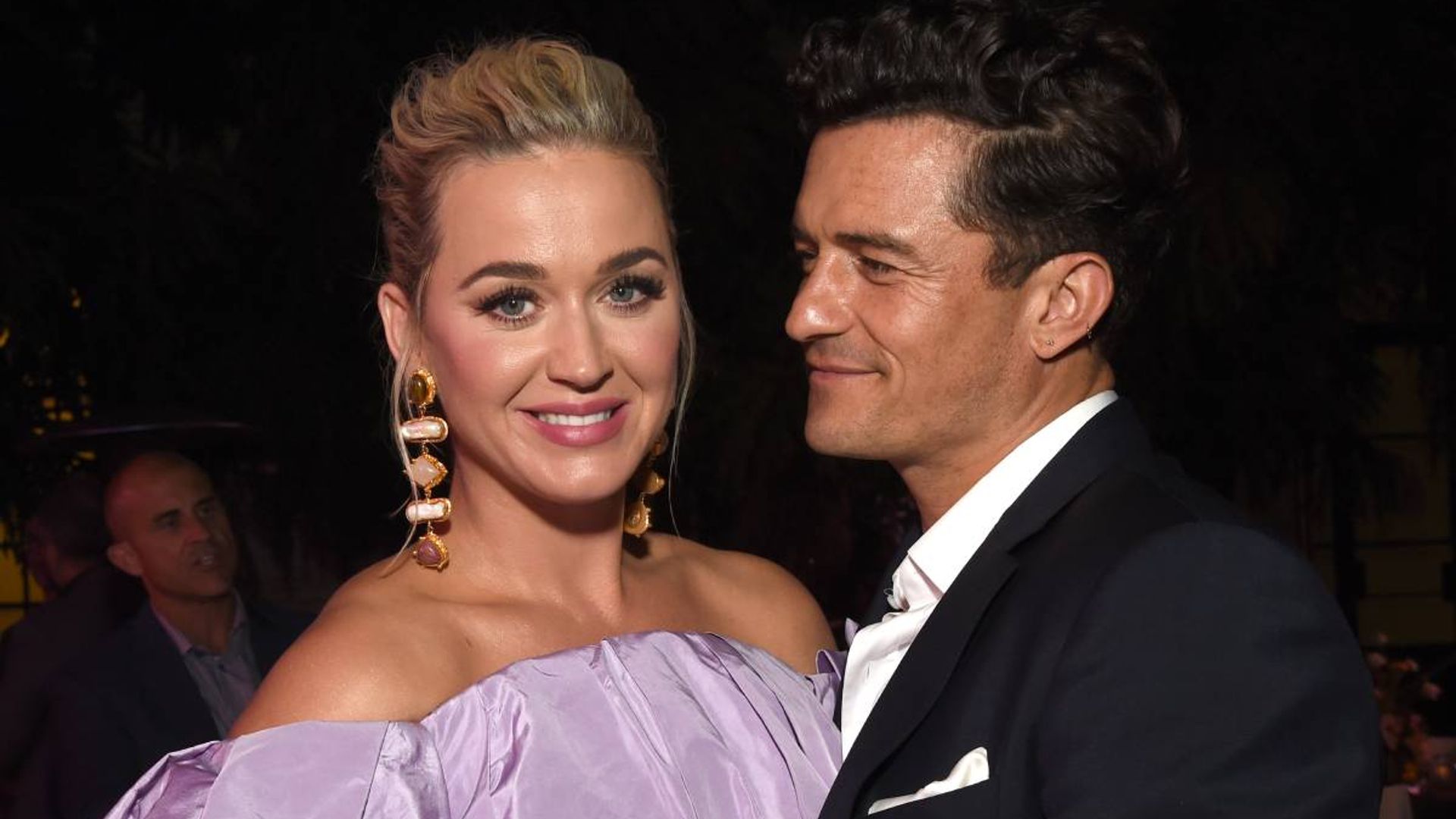 katy perry orlando bloom exciting celebration