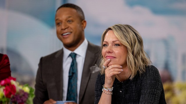 Dylan Dreyer in the Today Show studios with Craig Melvin 