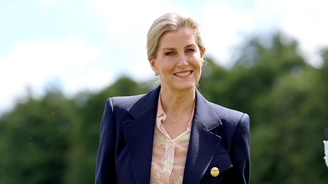 SophiSophie, Duchess of Edinburgh takes a walk in a wildflower meadowe, Duchess of Edinburgh takes a walk in a wildflower meadow at Highfield Farm on an official visit to Bedford on June 14, 2024 in Bedford, England. HRH takes part in a 'Field to Bowl' tour showcasing the work of LEAF as a charity through the context of breakfast cereal producer Jordans supply chain operations, encompassing a visit to a LEAF Marque certified farm and a tour of the Jordans production facilities. (Photo by Chris Jackson/Getty Images)