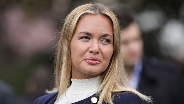 Vanessa Trump, wife of Donald Trump Jr., attends the 140th annual Easter Egg Roll on the South Lawn of the White House April 2, 2018 in Washington, DC