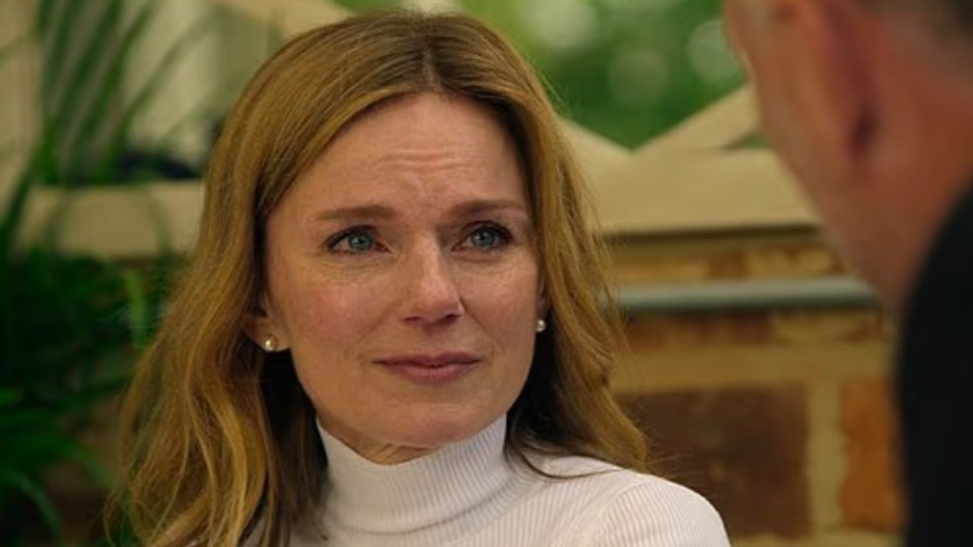 Geri Halliwell looking emotional in a scene from Drive to Survive