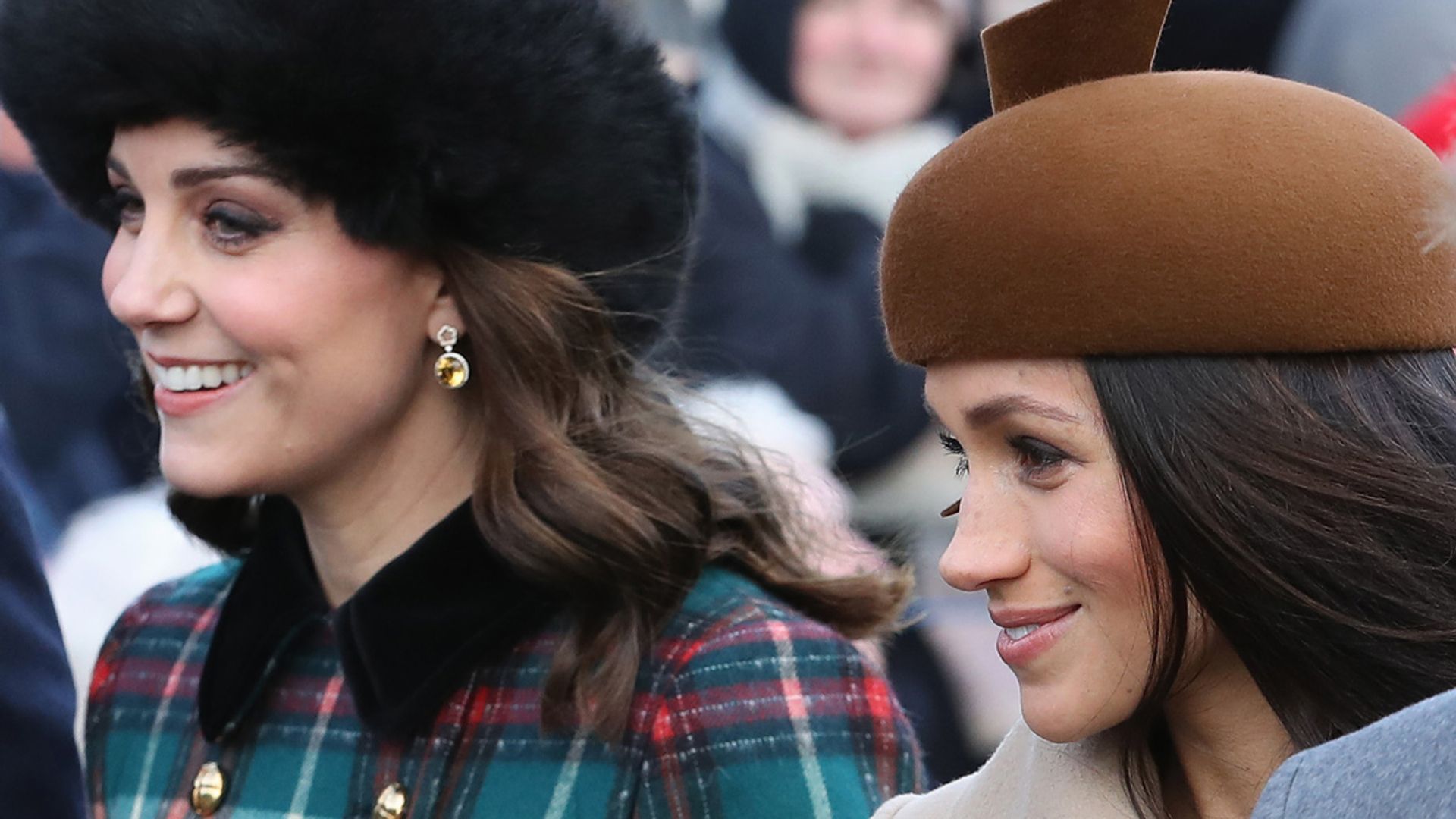 kate middleton and meghan markle wearing hats