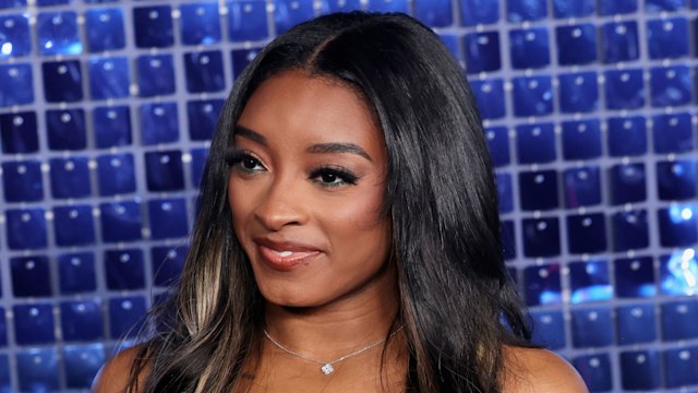 American Gymnast Simone Biles attends the Los Angeles premiere of Netflix's "Simone Biles Rising: Part 2" at The Egyptian Theatre Hollywood on October 23, 2024 in Los Angeles, California