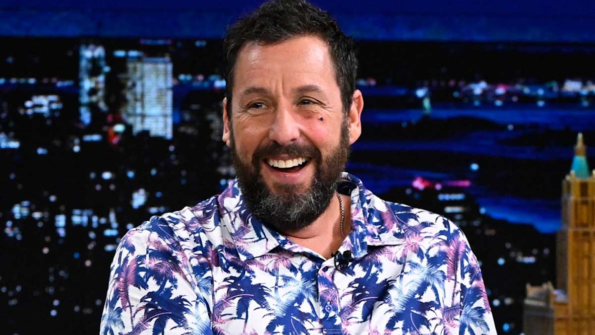 Adam Sandler causes concern with black eye during GMA appearance | HELLO!