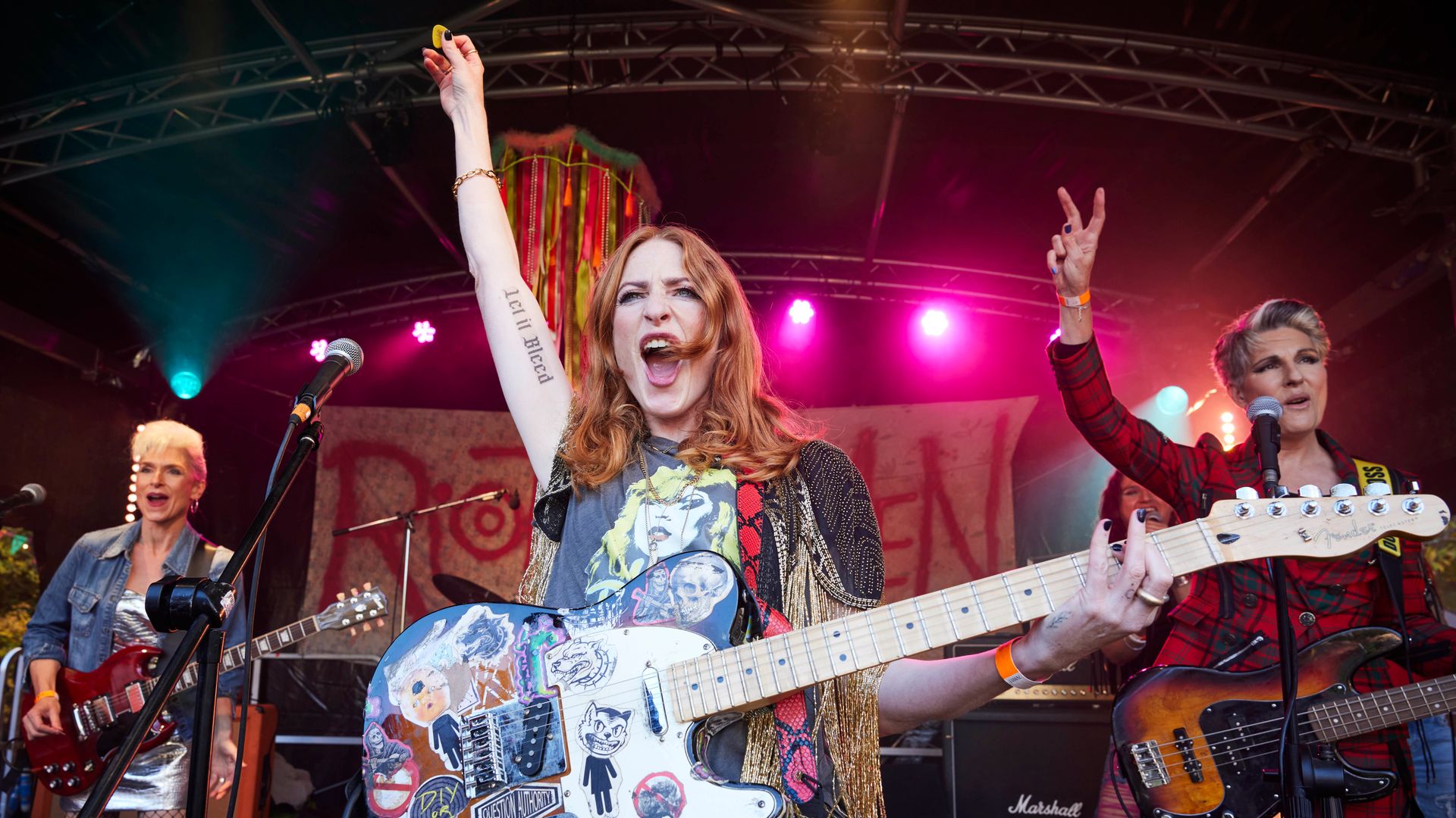 Amelia Bullmore, Rosalie Craig and Tamsin Greig in Riot Women