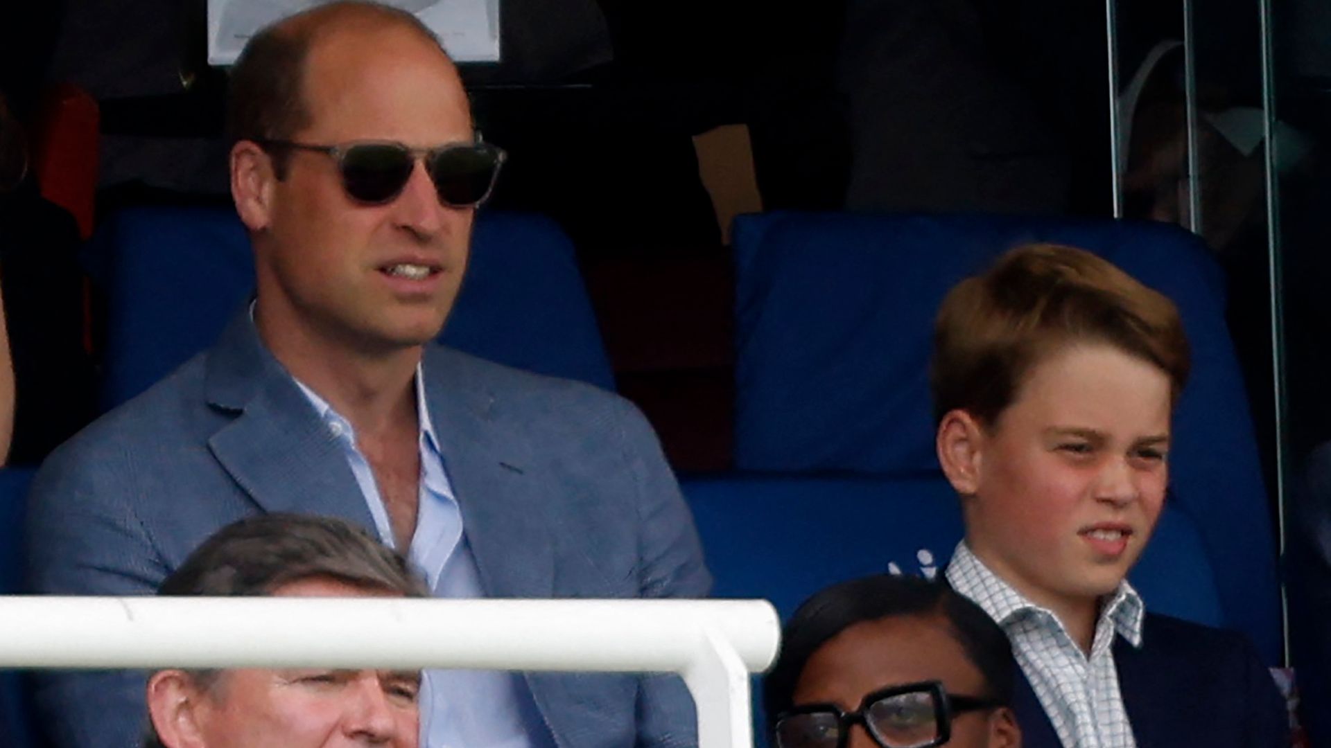 prince william and george at ashes cricket 