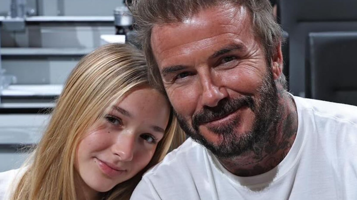 Harper Beckham just gave dad David the ultimate makeover - and her skills are so impressive
