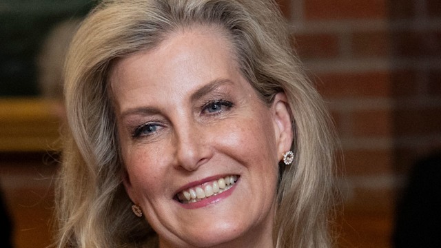 Sophie smiling with voluminous hair