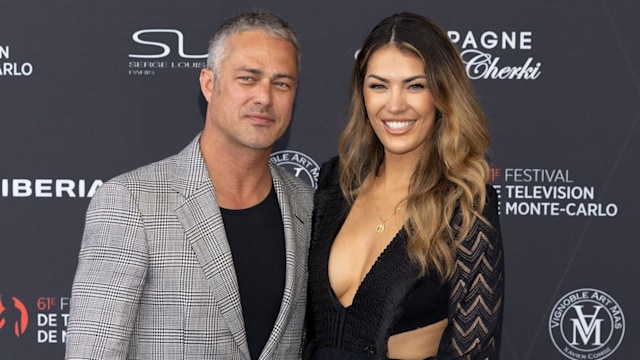 Taylor Kinney and Ashley Cruger attends the opening ceremony during the 61st Monte Carlo TV Festival on June 17, 2022