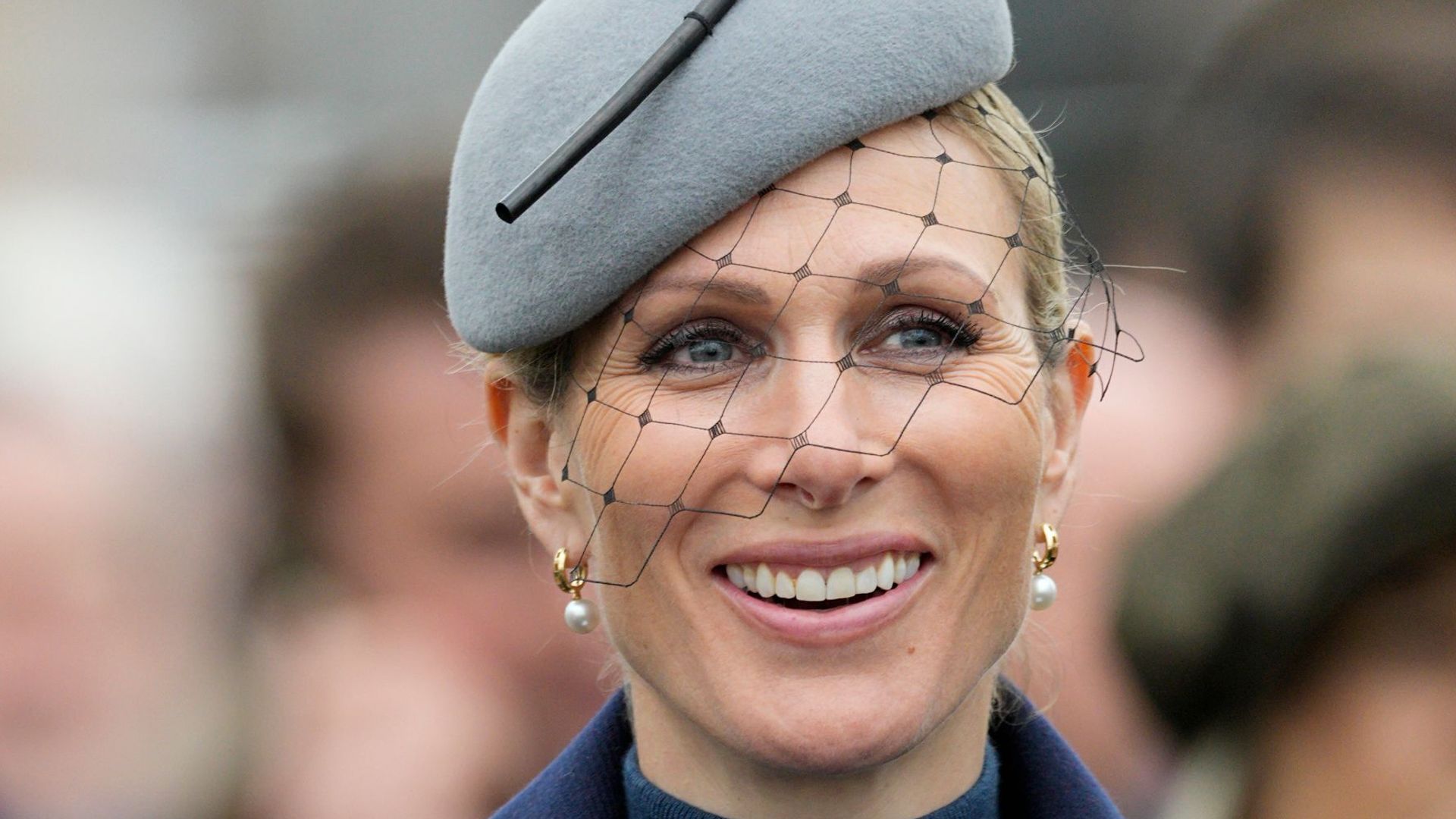 Zara Tindall watches the 3rd race from the Parade Ring The Cheltenham Festival 2024, Day One, Horse Racing, Cheltenham Racecourse, Cheltenham