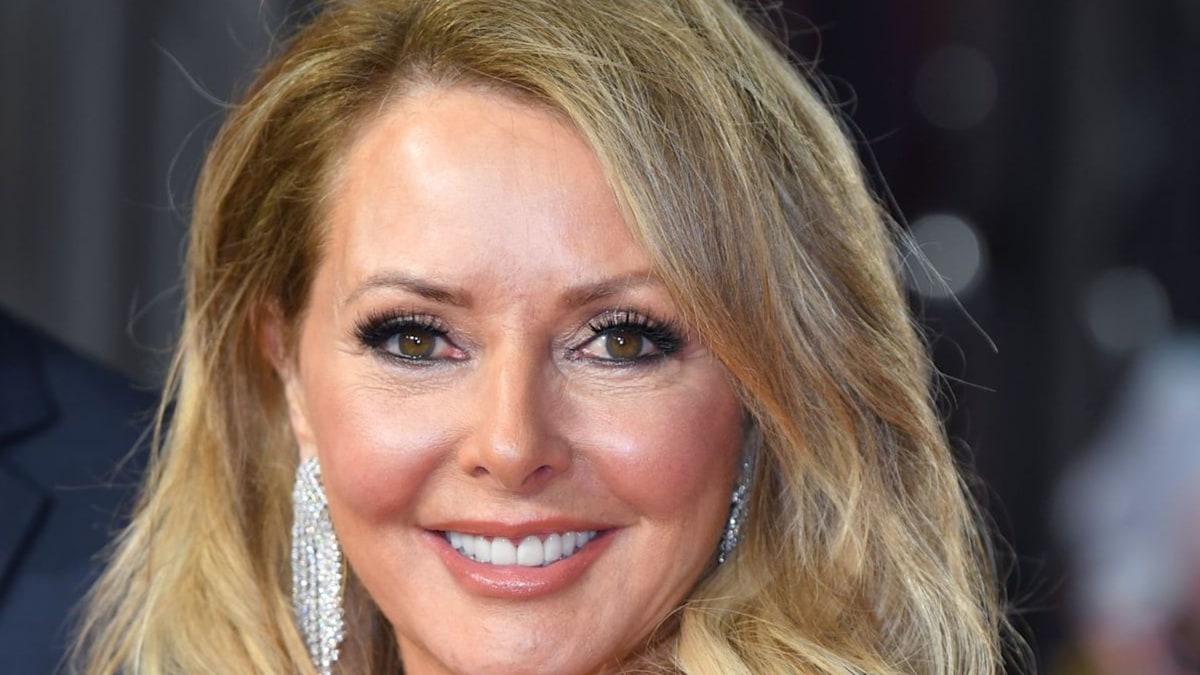 Carol Vorderman Shows Off Biceps In Skintight Top Hello 9214