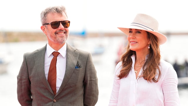 King Frederik and Queen Mary smiling in Ærø