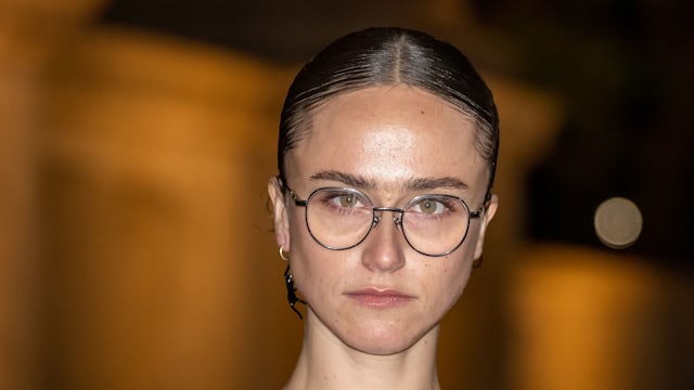 Ella Emhoff is seen arriving to the 2024 CFDA Awards at American Museum of Natural History on October 28, 2024 in New York City