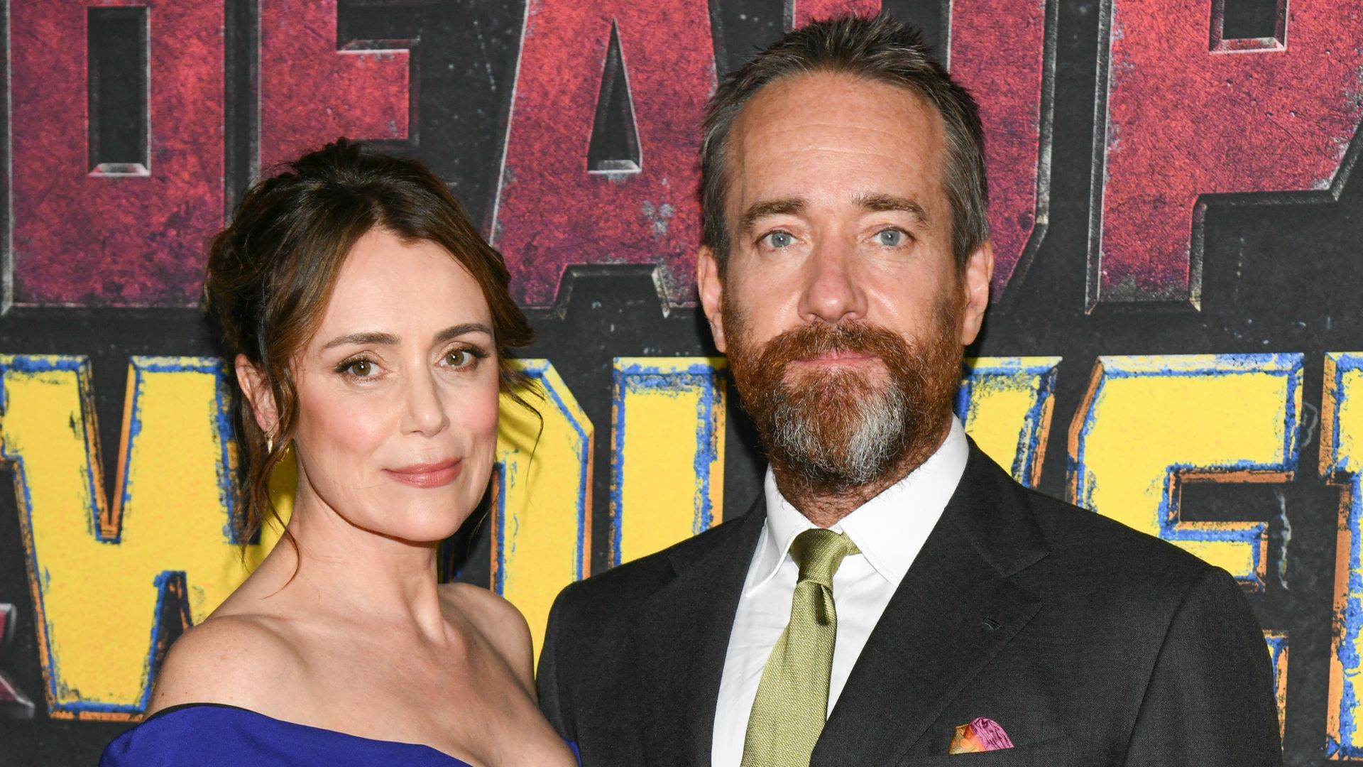 Keeley Hawes standing with Matthew Macfadyen