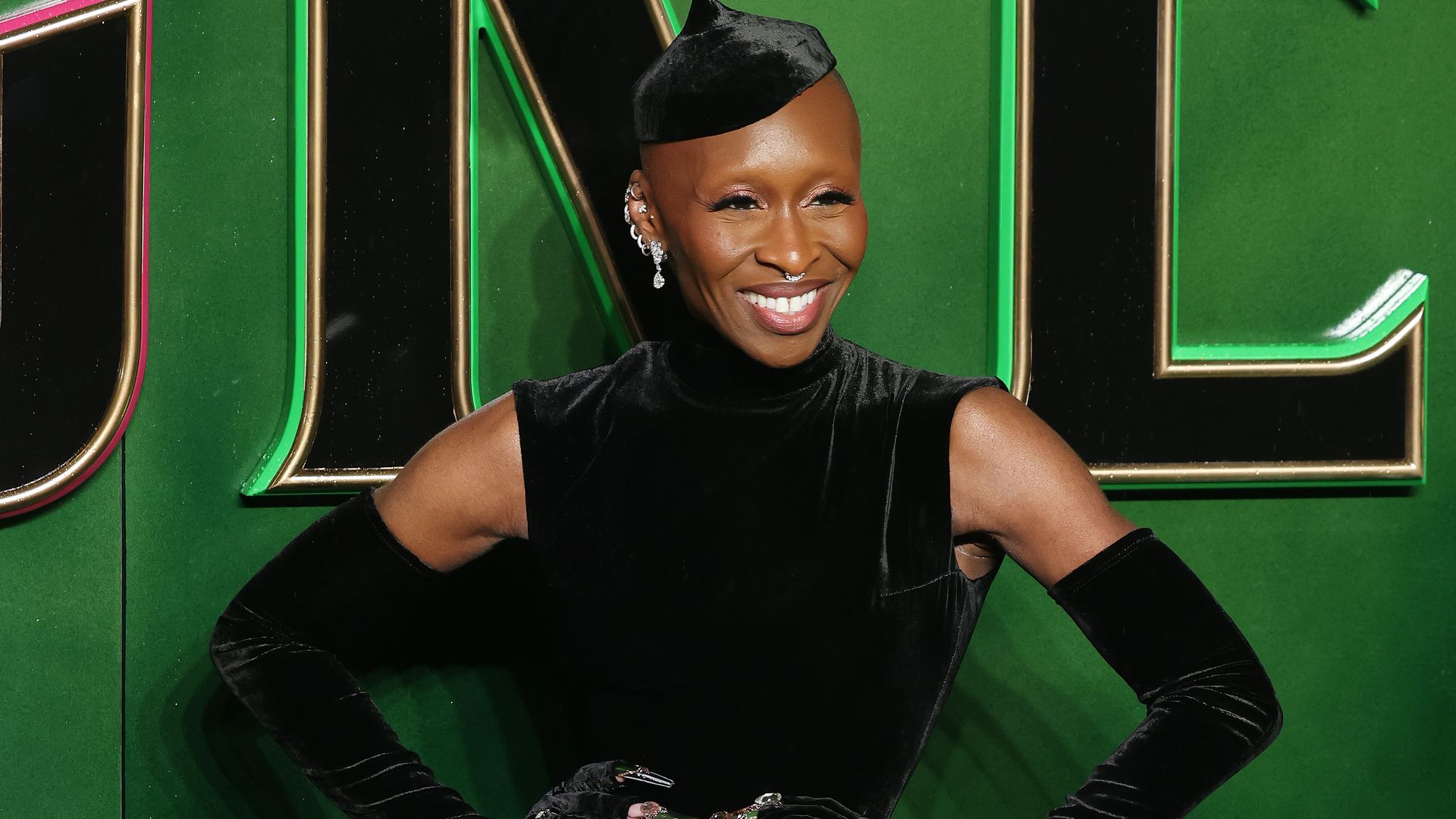 Cynthia Erivo attends the "Wicked: Part One" European Premiere at The Royal Festival Hall on November 18, 2024 in London, Englan