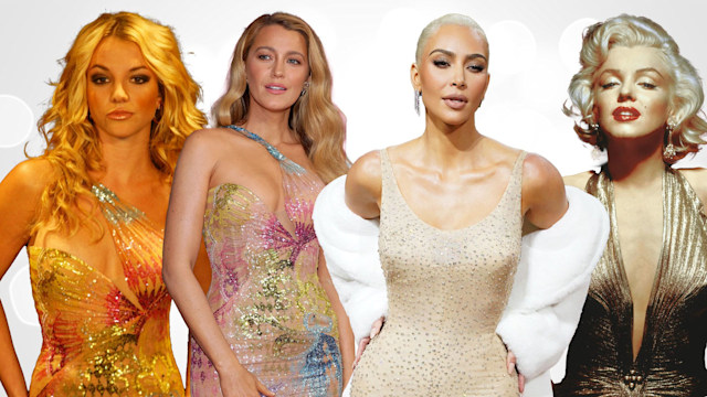 britney spears, blake lively, kim kardashian, marilyn monroe