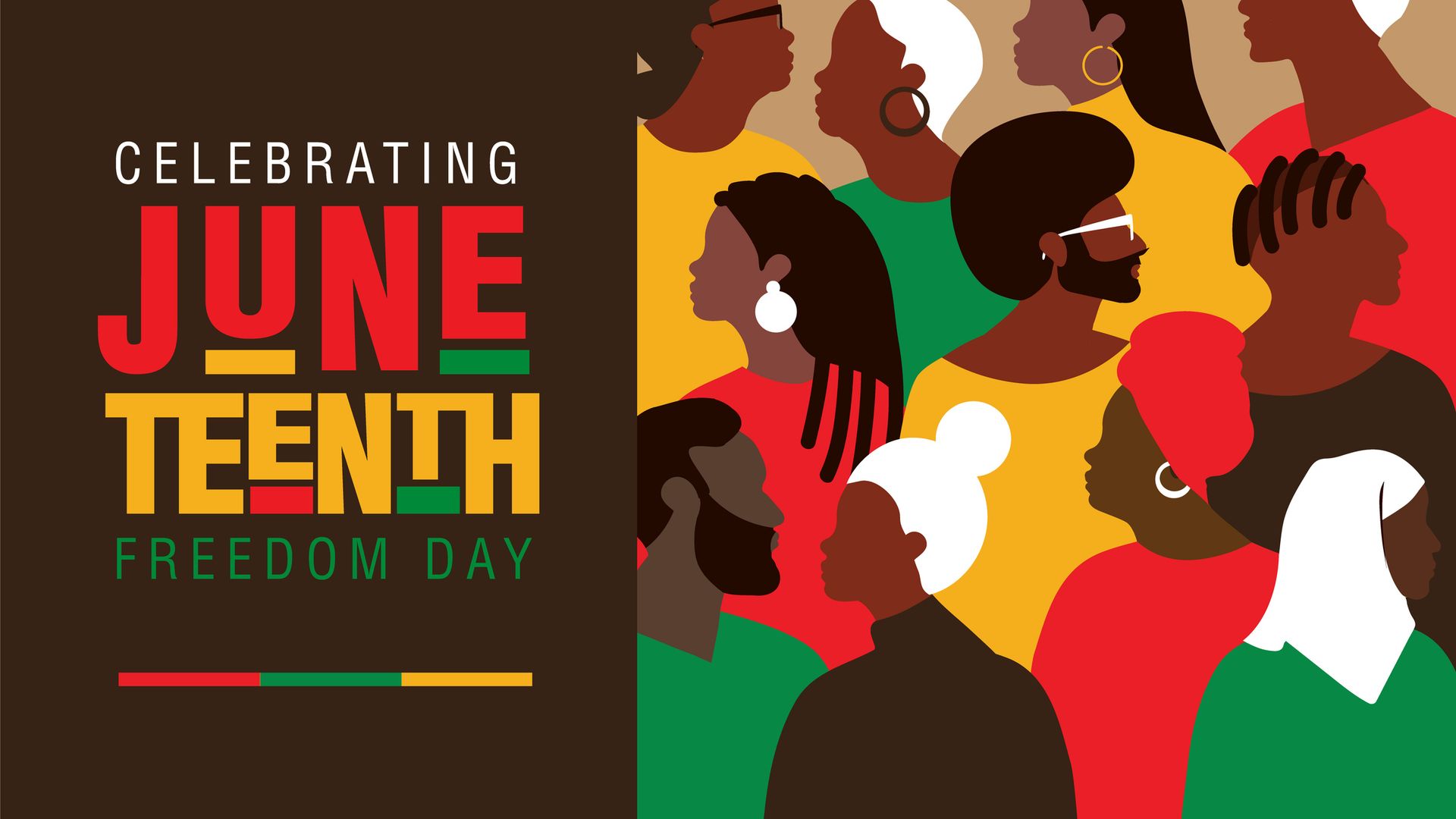 Vector illustration of Juneteenth Celebration typography design. Fully editable vector eps. Use for advertisements, posters, web banners, leaflets, cards, t-shirt designs and backgrounds. African-American black history. Freedom or Liberation day. Royalty free stock image.