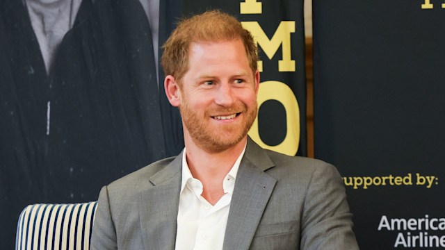 Prince Harry, Duke of Sussex, Patron of the Invictus Games Foundation onstage during The Invictus Games Foundation Conversation titled "Realising a Global Community" at the Honourable Artillery Company on May 07, 2024 in London, England. The event marks 10 years since the inaugural Invictus Games in London 2014 (Photo by Chris Jackson/Getty Images for The Invictus Games Foundation)