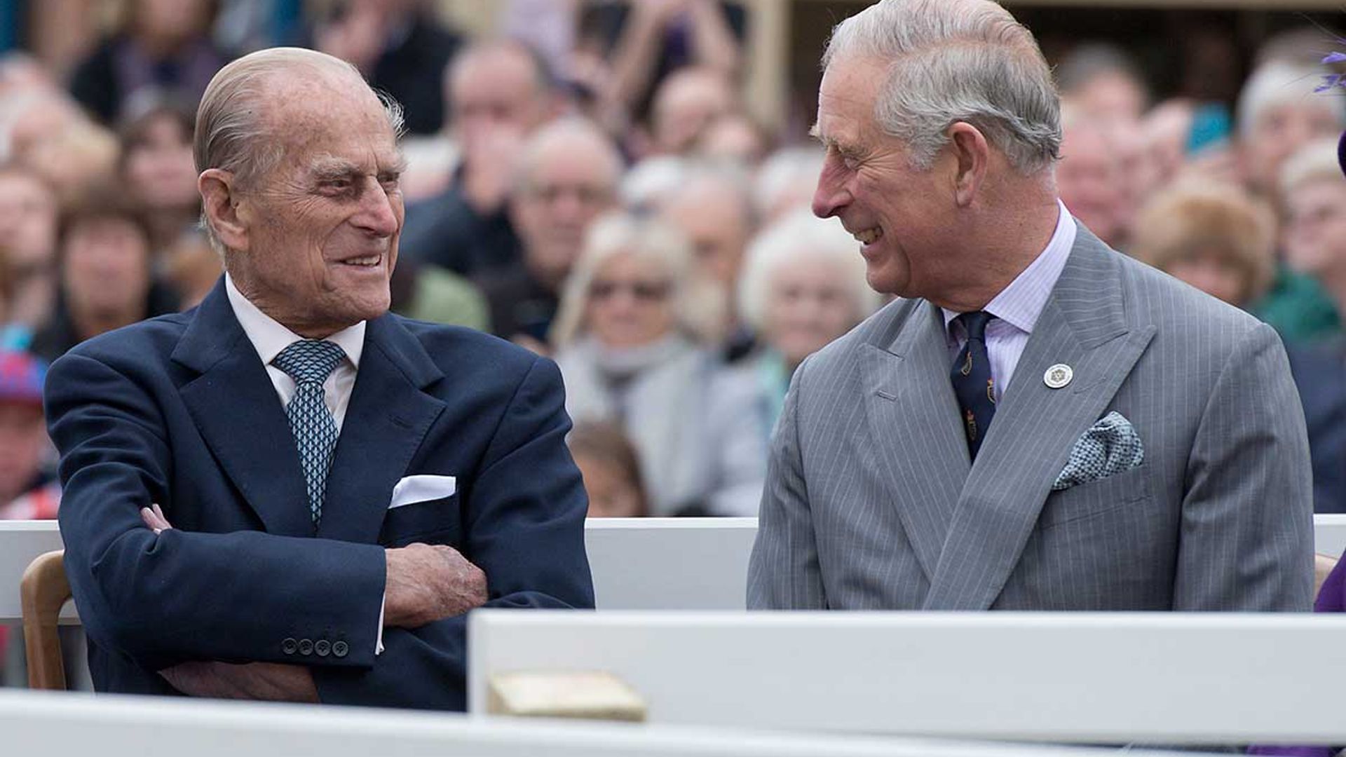 Prince Charles visits Prince Philip at Sandringham after royal tour