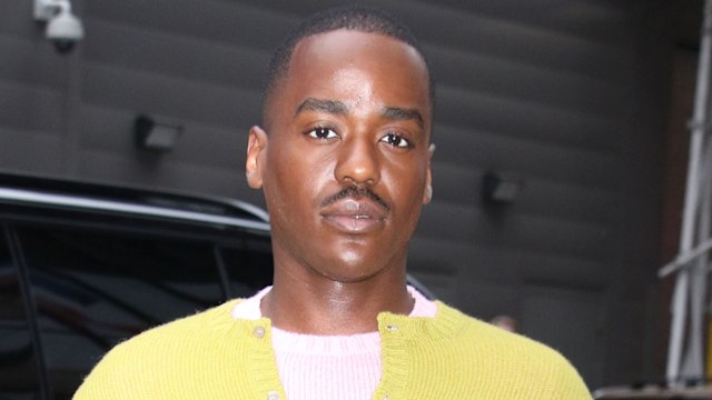 Ncuti Gatwa in a yellow cardigan