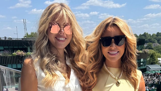 Amanda Holden at Wimbledon with daughter Lexi