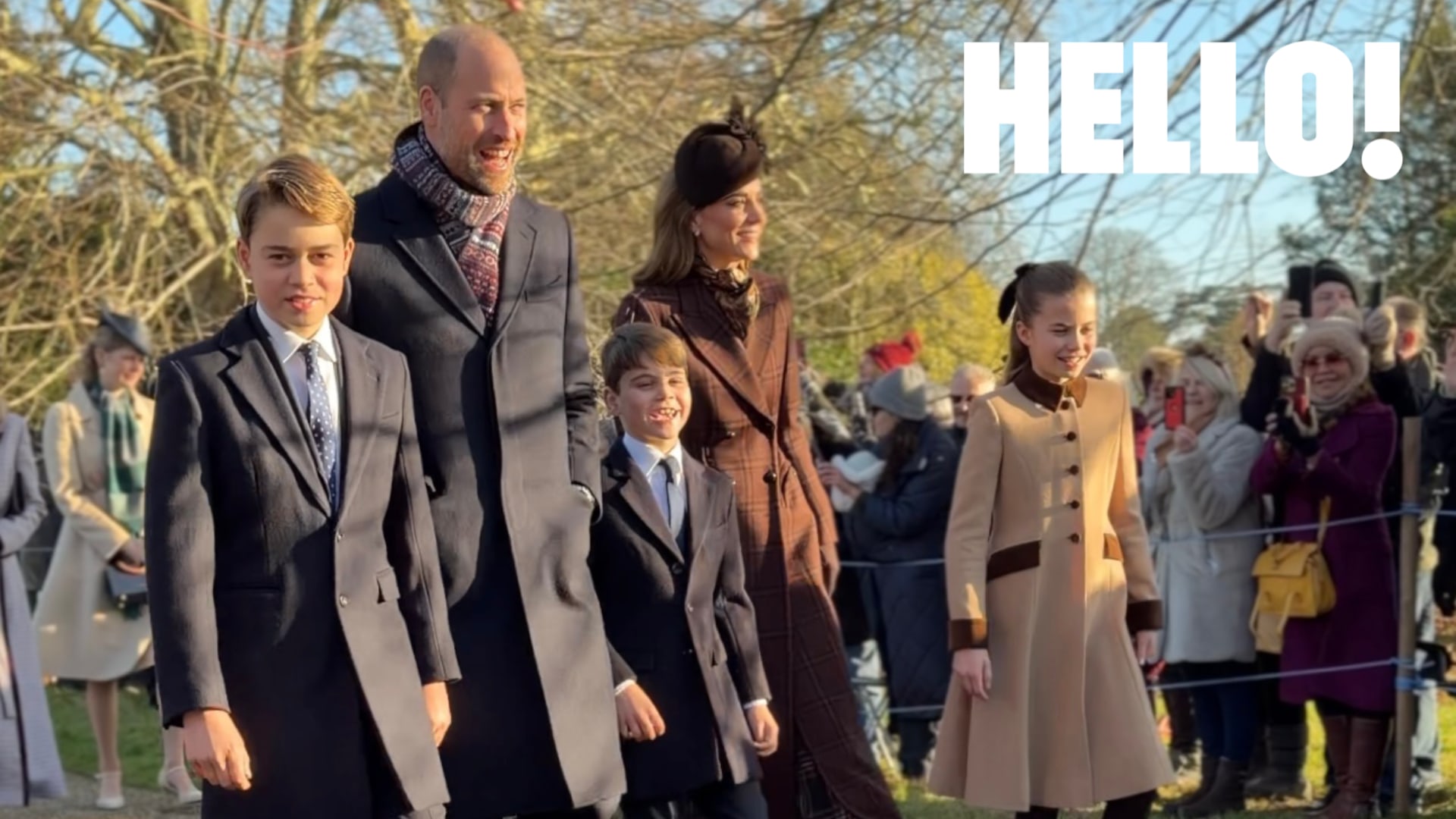 The Wales family on Christmas Day 2025