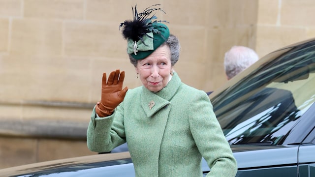 The Princess Royal chose to recycle a coat from her own wardrobe for the occasion