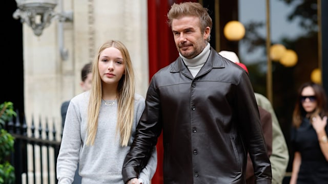 harper and david beckham together